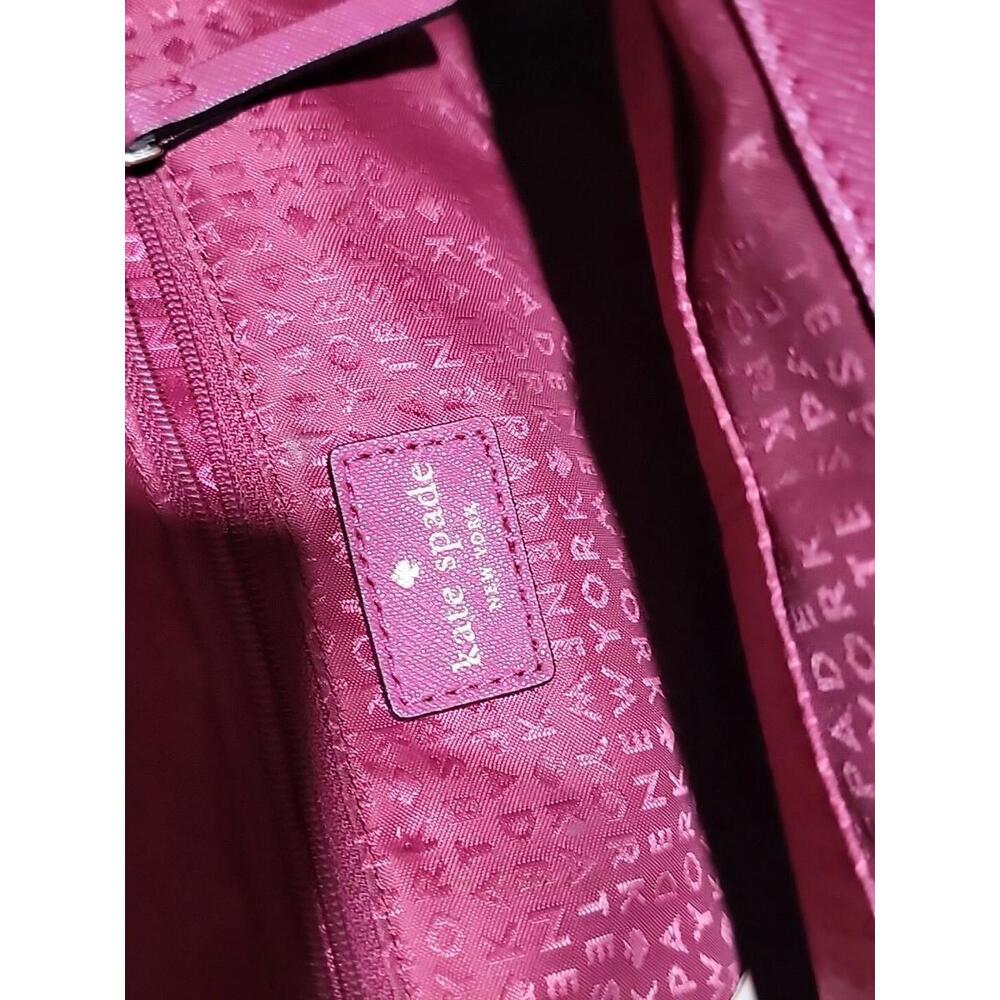 Kate Spade, Laurel Wesley Place CrossBody Shoulder Top Handle Bag burgundy #CB3 - Picture 9 of 15
